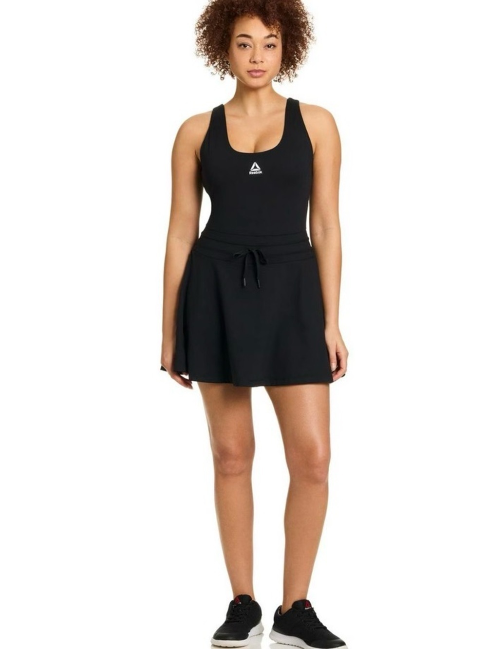 Reebok Black Athletic Drawstring Tank Dress